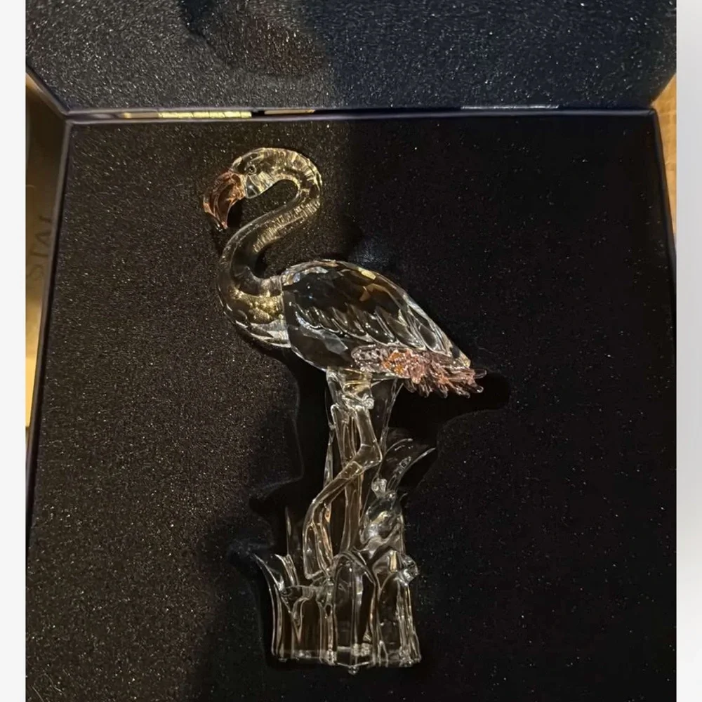 Swarovski Crystal Flamingo with Pink Highlights - Picture 2 of 3